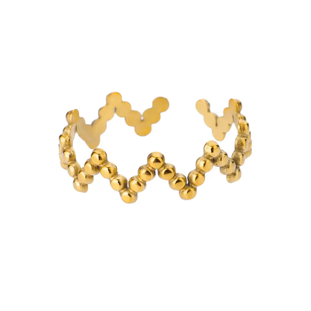 Stainless Steel Rings for Women Gold Color Couple Heart Ring 2025 Trend New in Wedding Aesthetic Luxury Jewelry Anillos Mujer