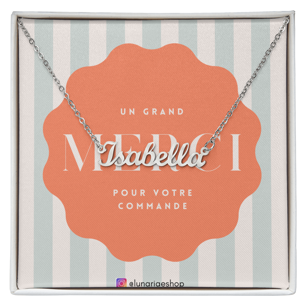 Collier Prénom Style Signature