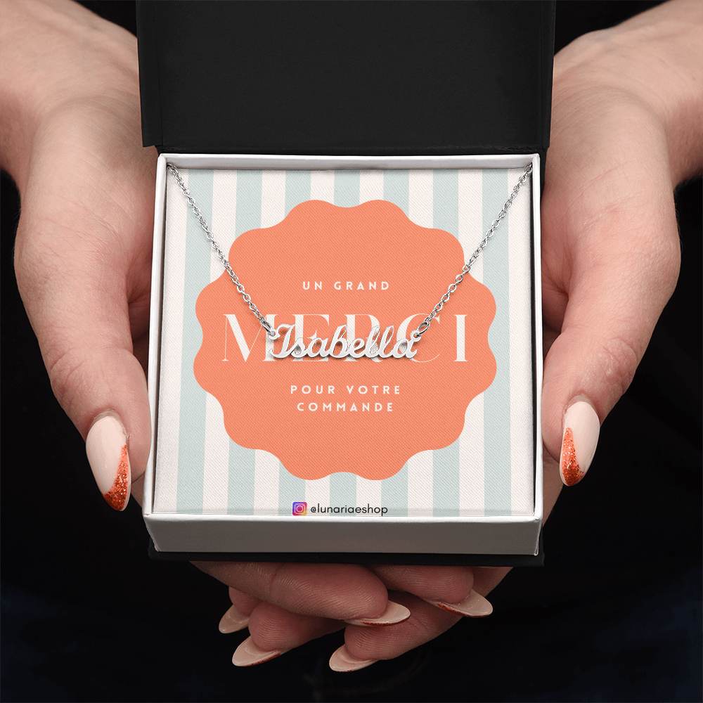 Collier Prénom Style Signature