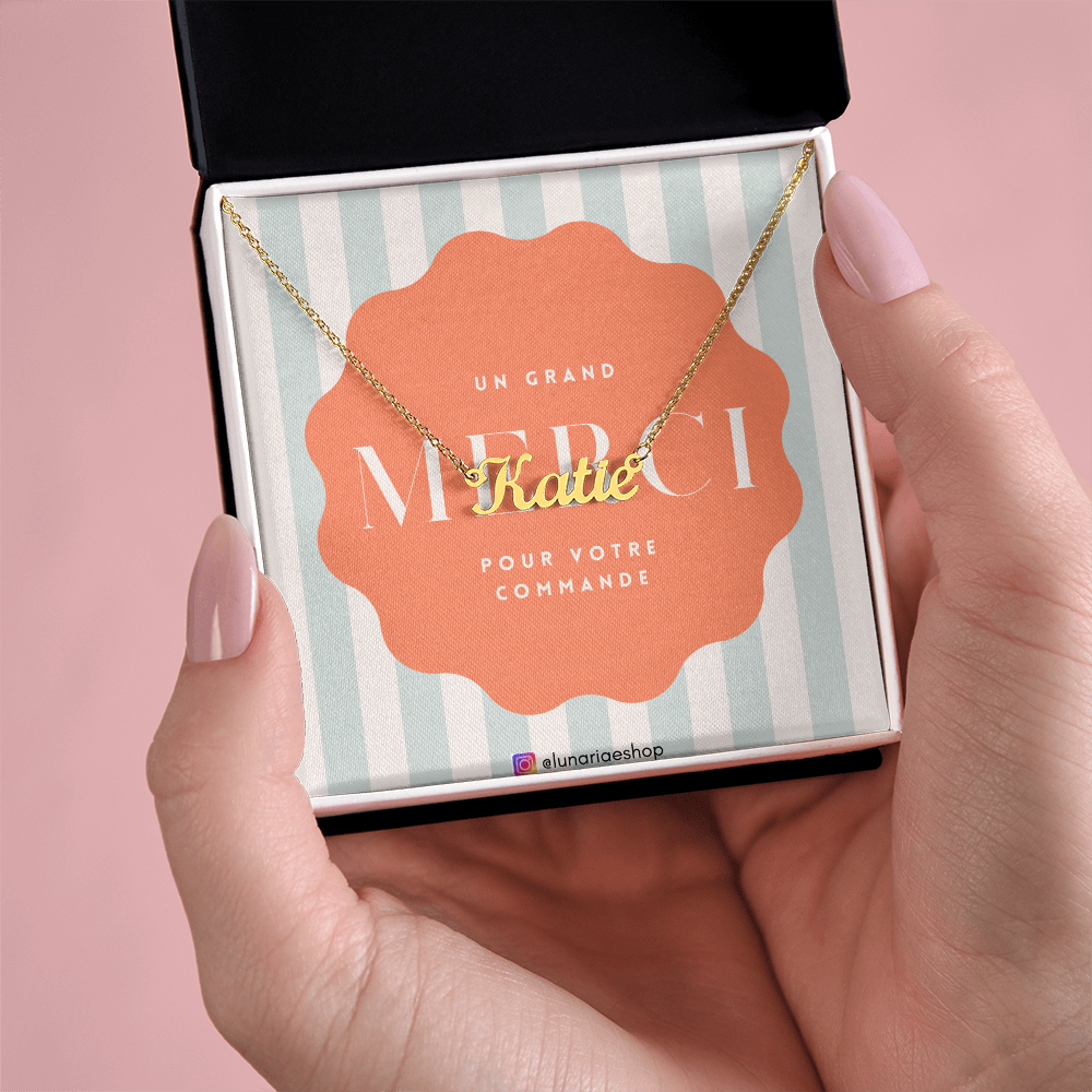 Collier Prénom Style Signature