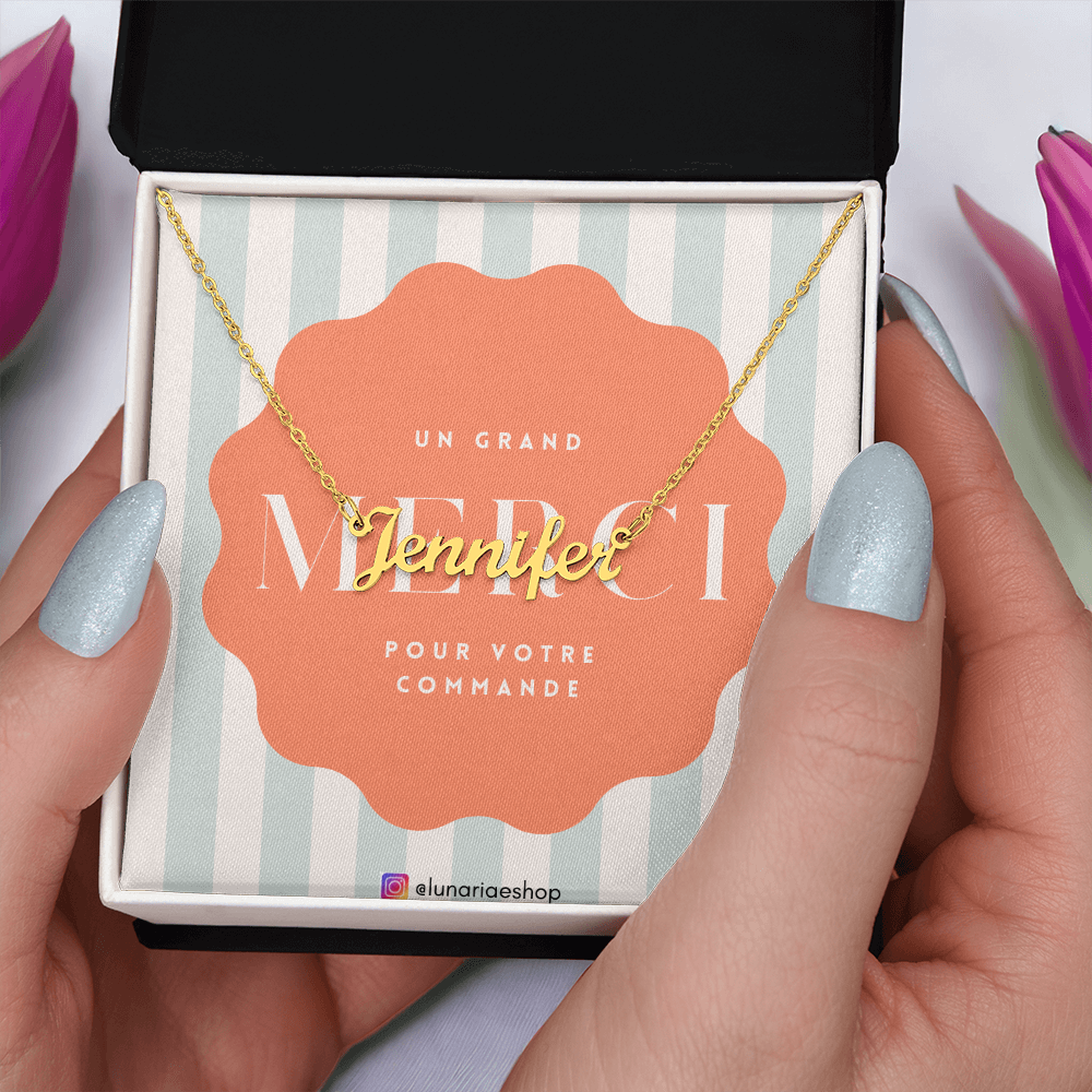 Collier Prénom Style Signature