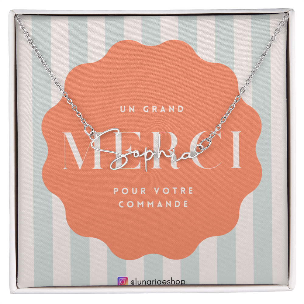 Collier Prénom Style Signature