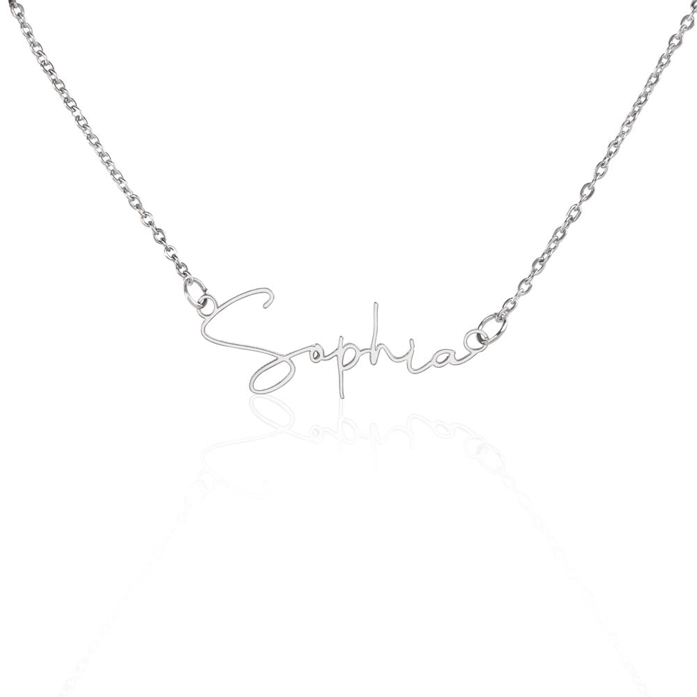 Collier Prénom Style Signature