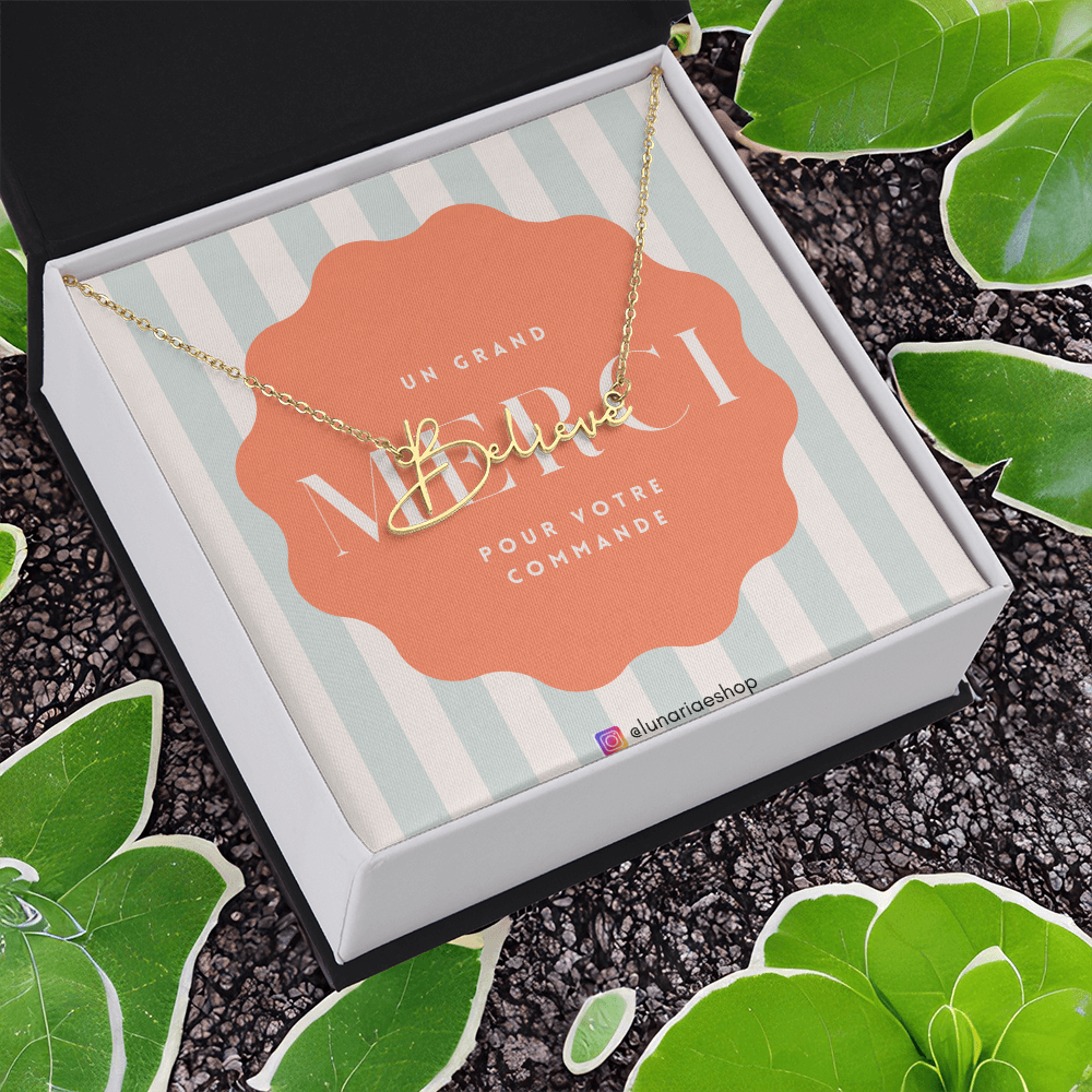 Collier Prénom Style Signature