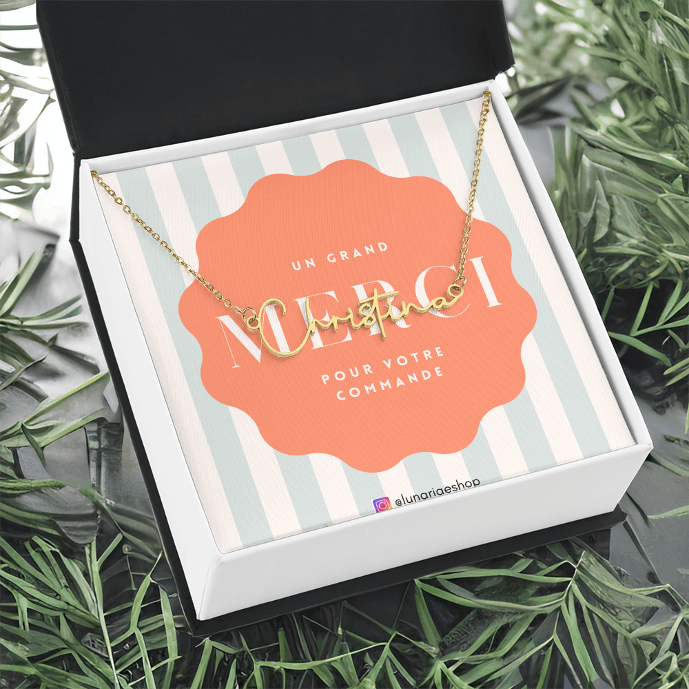 Collier Prénom Style Signature